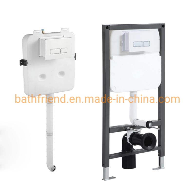 Bathroom Accessories Small Size Wall Mounted Toilet Tank HDPE Plastic Concealed Cistern Without Iron Frame