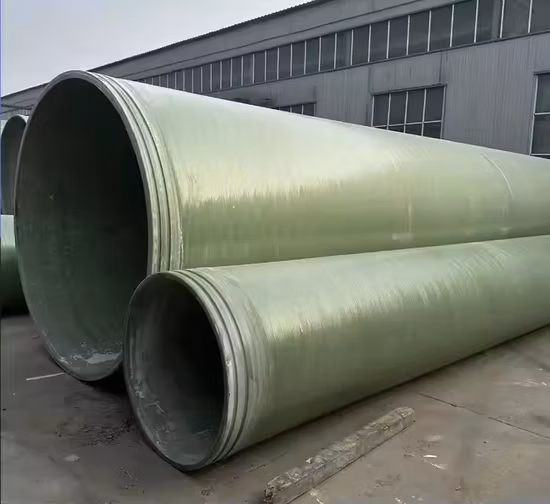 Green Plastic 200mm Composite Expory Drain GRP FRP Gre Fiberglass Pipe