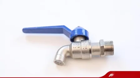 1/2" Nickel Plated Quality PTFE Seal Forged Brass Bibcock