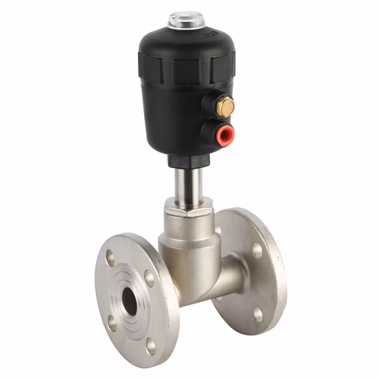 Angle Seat Valve Rfs Threaded Air Control Pneumatic Stainless Steel Angle Seat Valve