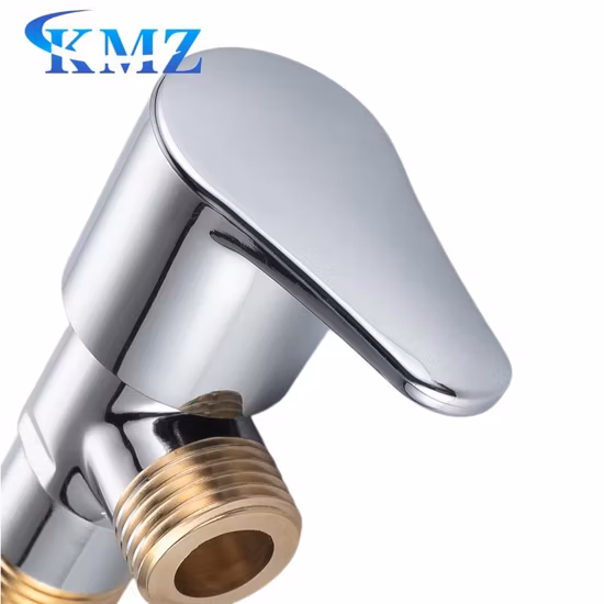 Service Brass Angle Valve with Polishing and Chrome Plated